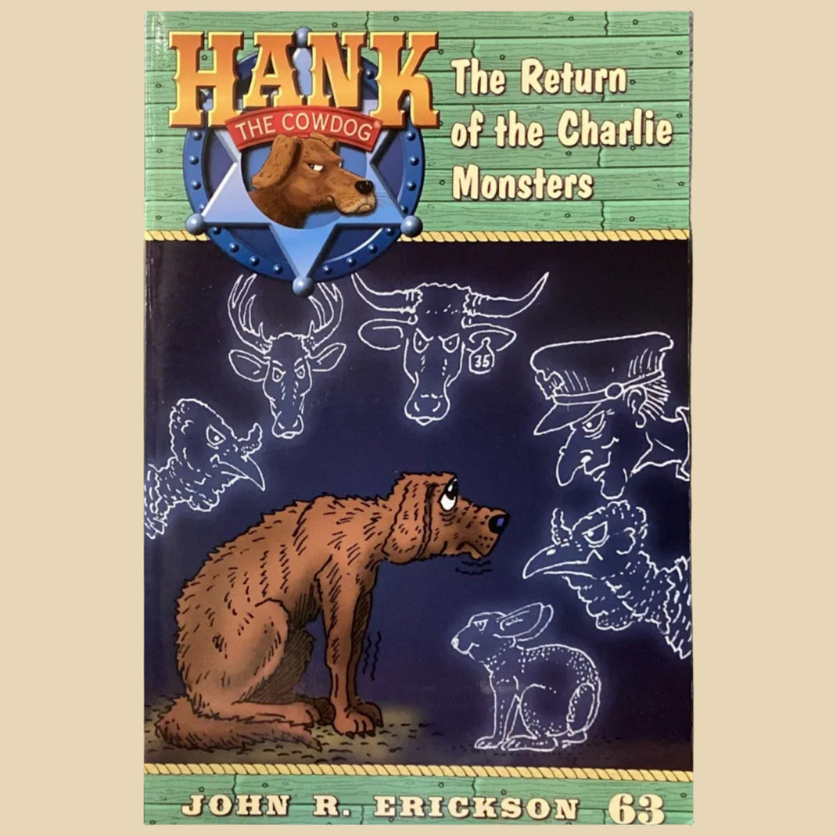 Book titled 'Hank the Cowdog: The Return of the Charlie Monsters' by John R. Erickson Jr.