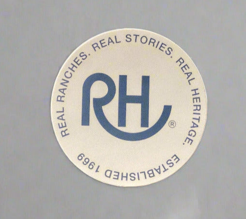 Circular logo with 'RH' on a gray background