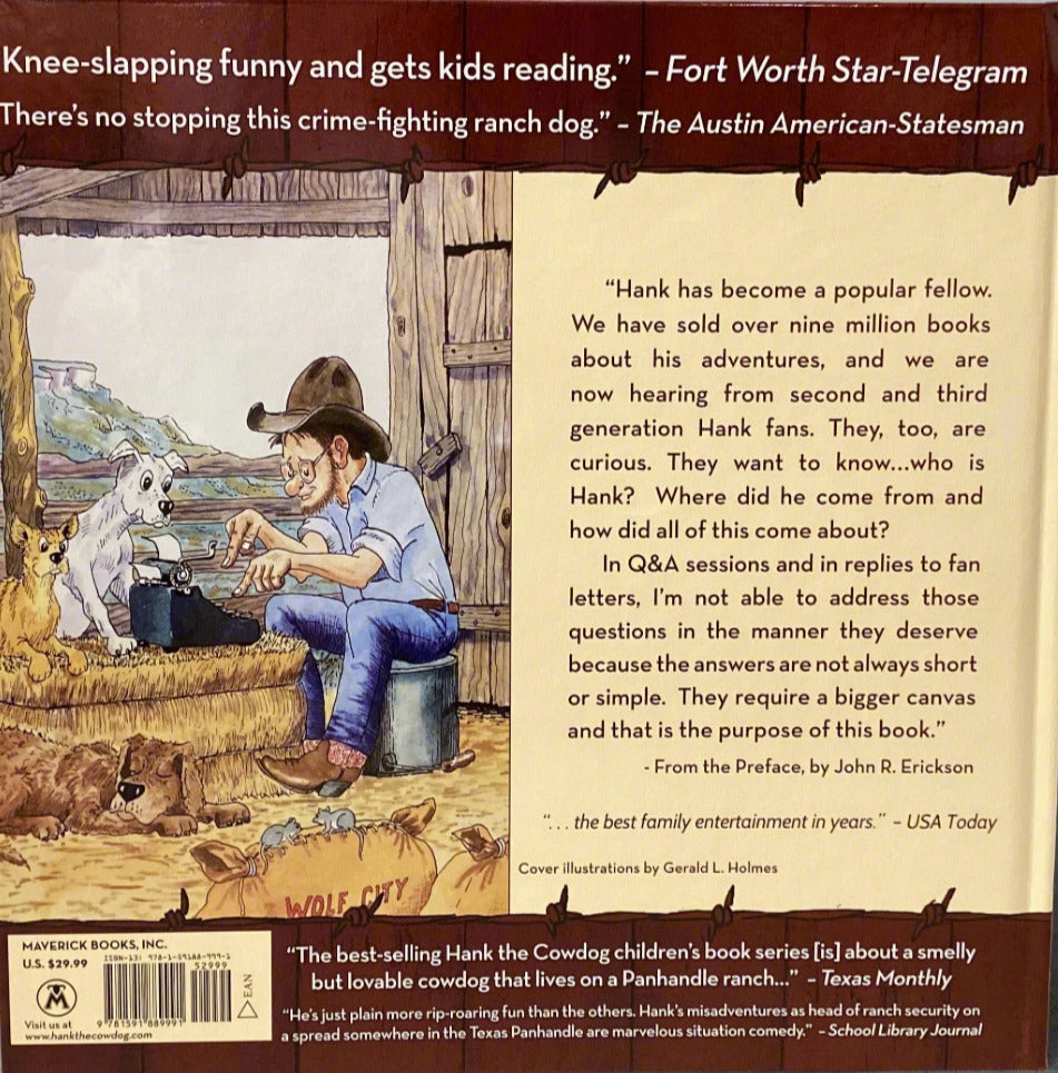 Bookback with illustrations and text on a gray surface