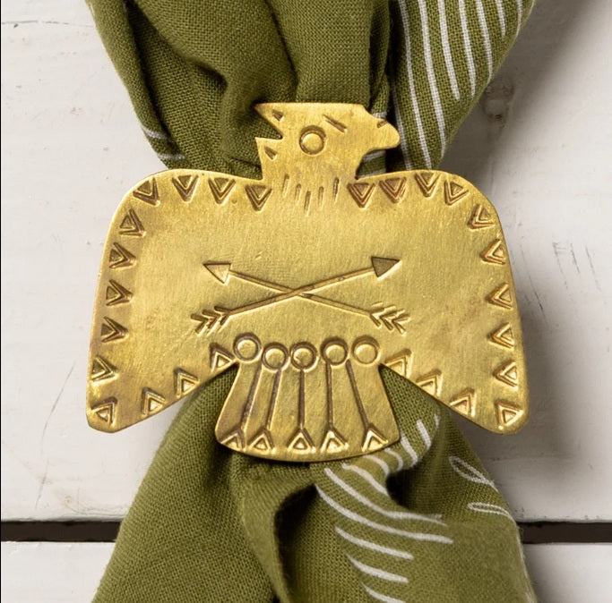 Brass Thunderbird Bandana Slide