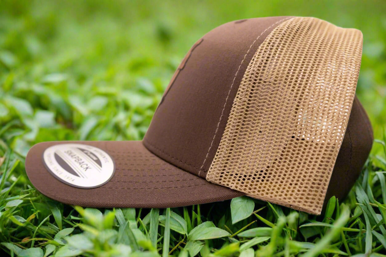 Hank the Cowdog Leather Patch Cap