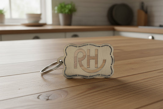 RH Brand Rectangle Keychain