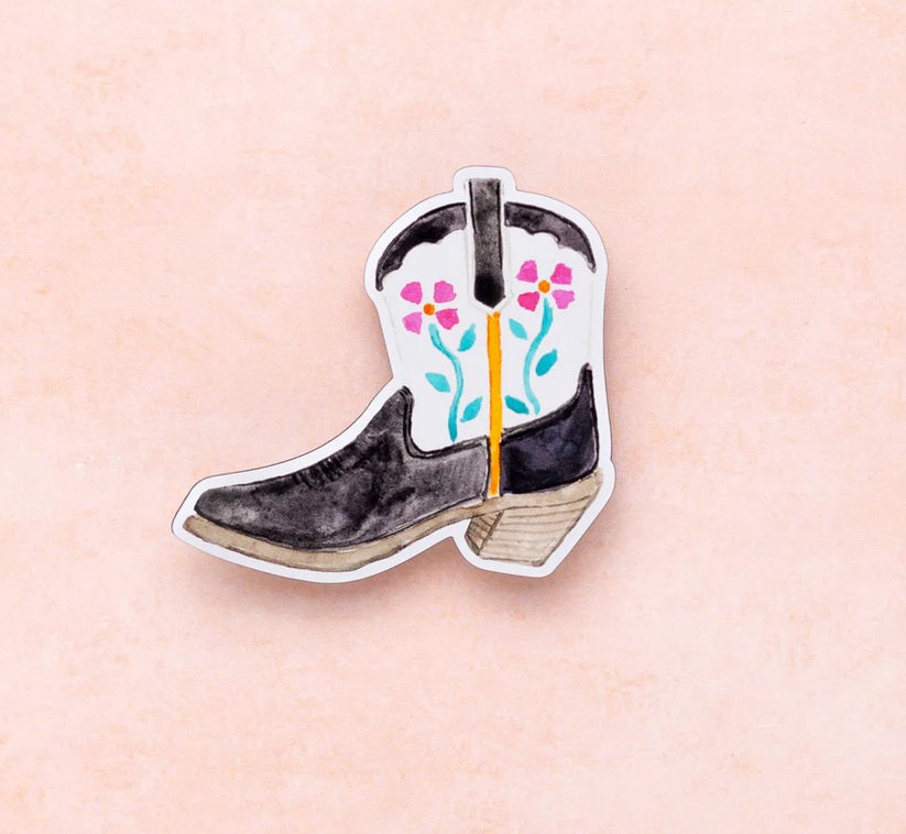 Fiesta Flowers Boot Magnet