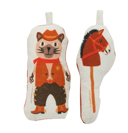Go Kitty Go Cat Toy Set - Cowboy & Horse