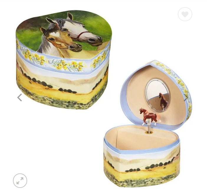 Heart Horse Jewelry Box