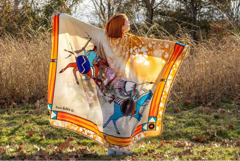 Traci Rabbit - Legends We Ride - Blanket