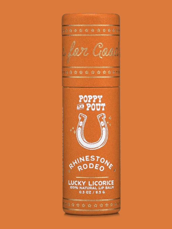 Poppy and Pout Rhinestone Rodeo Lip Balm Trio