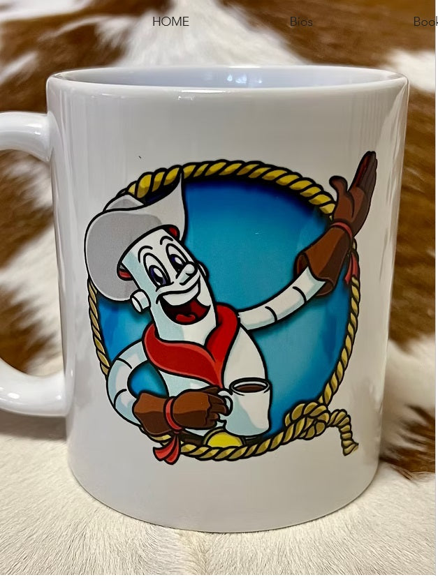 Marshmallow Cowboy Mug with Cocoa