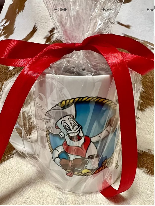 Marshmallow Cowboy Mug with Cocoa