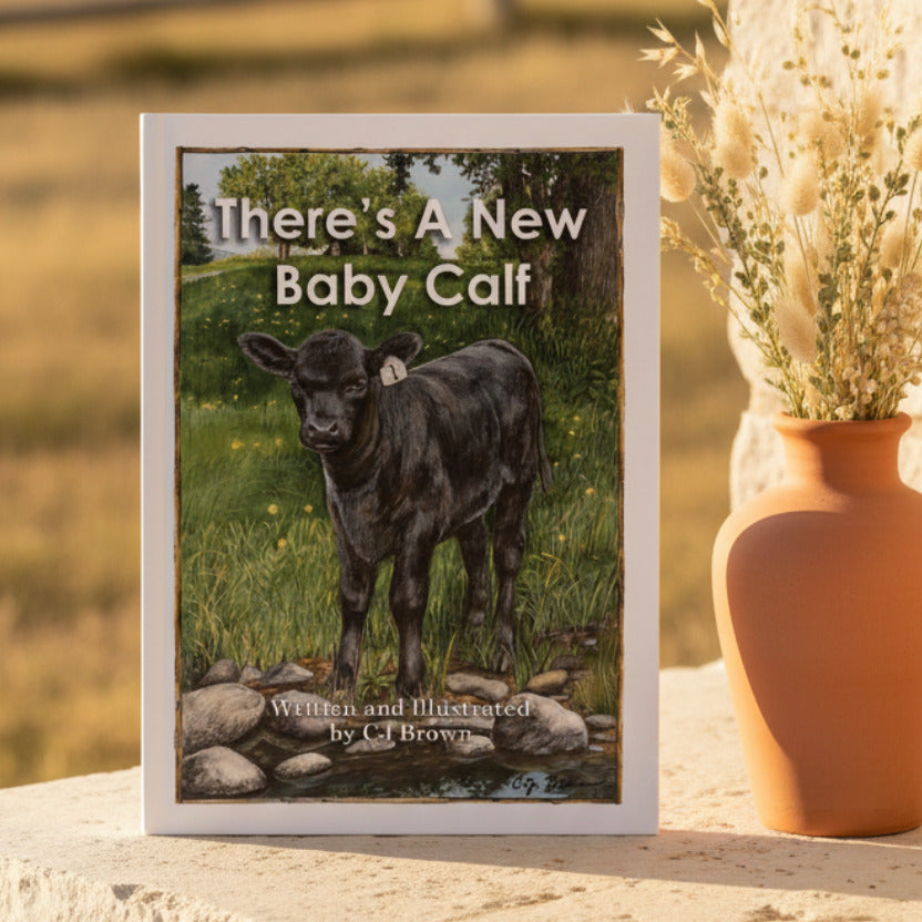 There's A New Baby Calf - Book