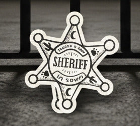 New Sheriff in Town Western Sticker