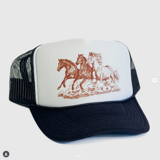 Wild Horses Trucker Hat