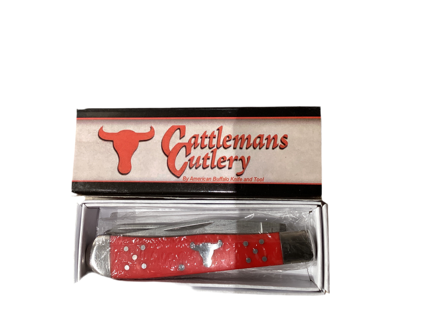 Cattleman 4 3/16" Red Trapper Delrin Handle