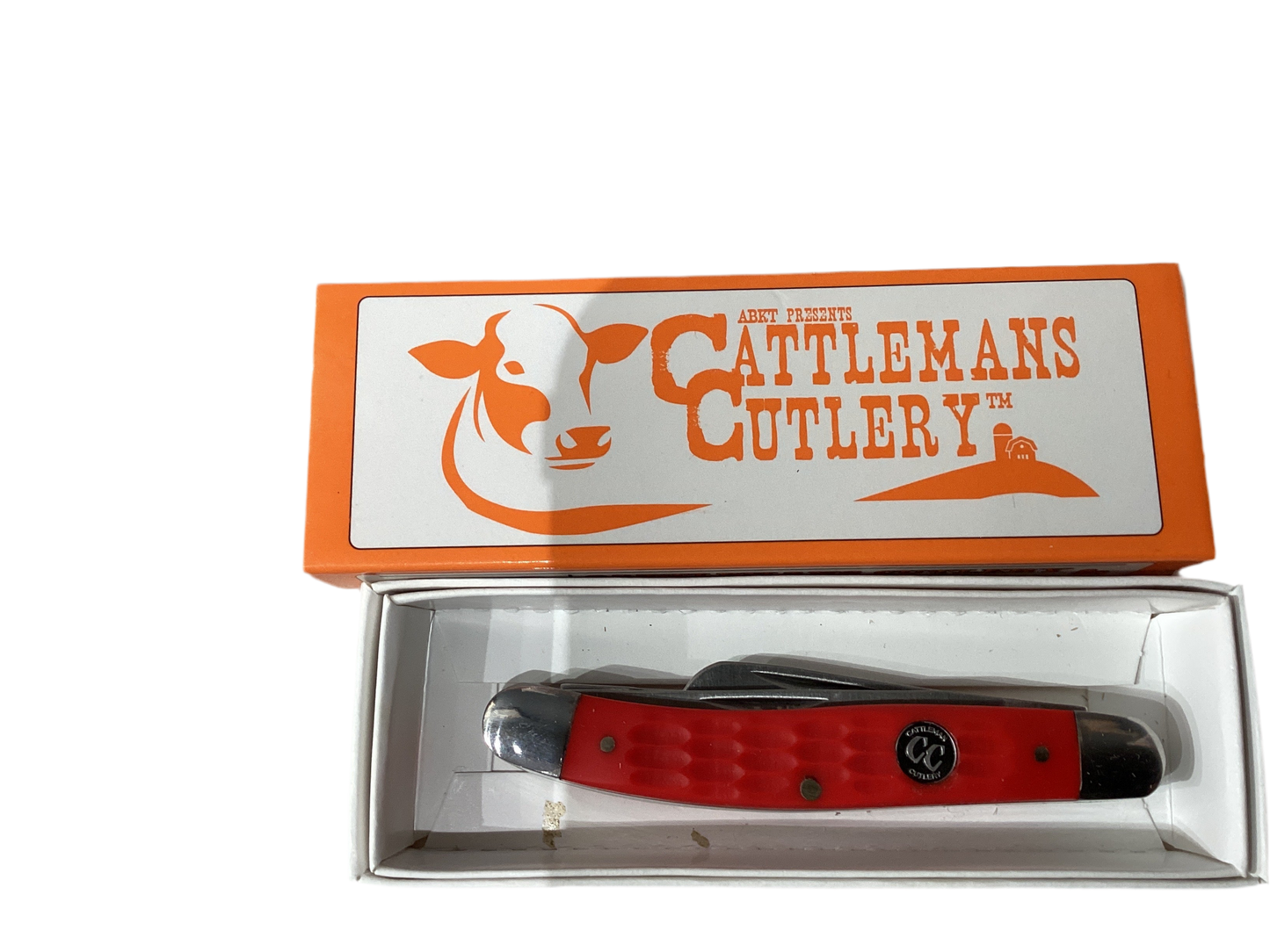 Cattleman's 3 1/2" Stockman, Jigged, Red