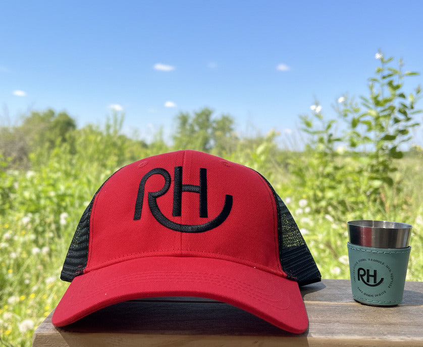 RH Red/Black Mesh Back Hat