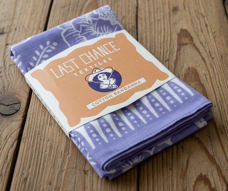 Cotton Ramble Bandana - Periwinkle