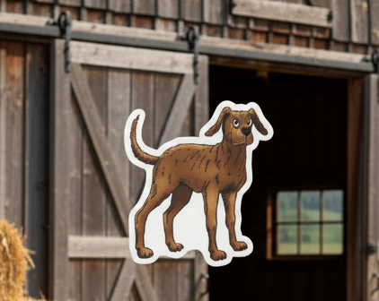 Small Standing Hank Sticker