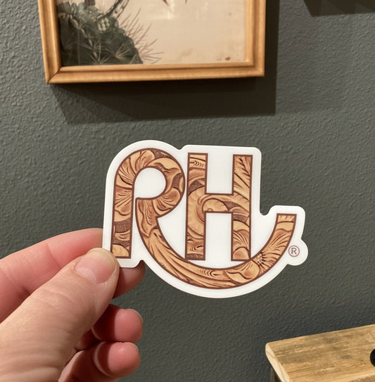 RH Sticker Tooled Leather