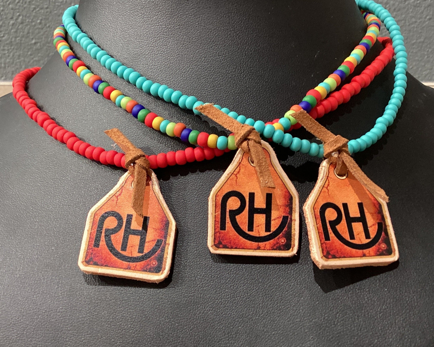 Mini Cattle Tag RH Earrings