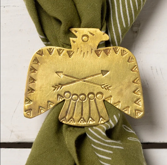 Brass Thunderbird Bandana Slide