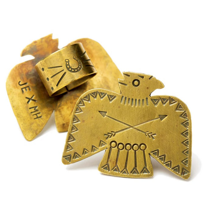 Brass Thunderbird Bandana Slide