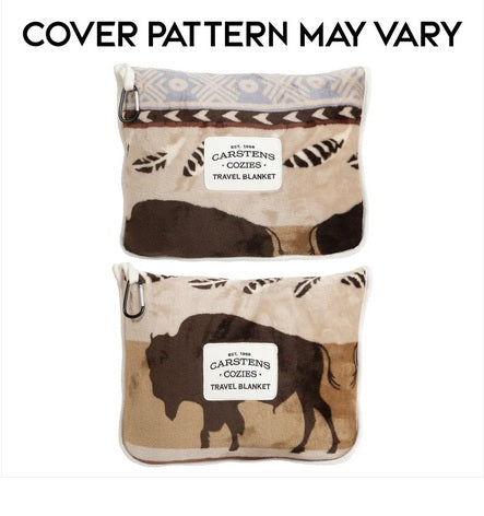 Buffalo Stripe Travel Blanket