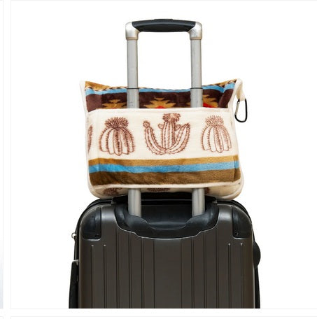 Cactus Stripe Travel Blanket