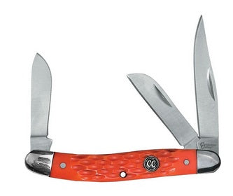 Cattleman's 3 1/2" Stockman, Jigged, Red