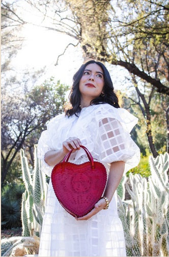 Corazon Leather Purse - Red