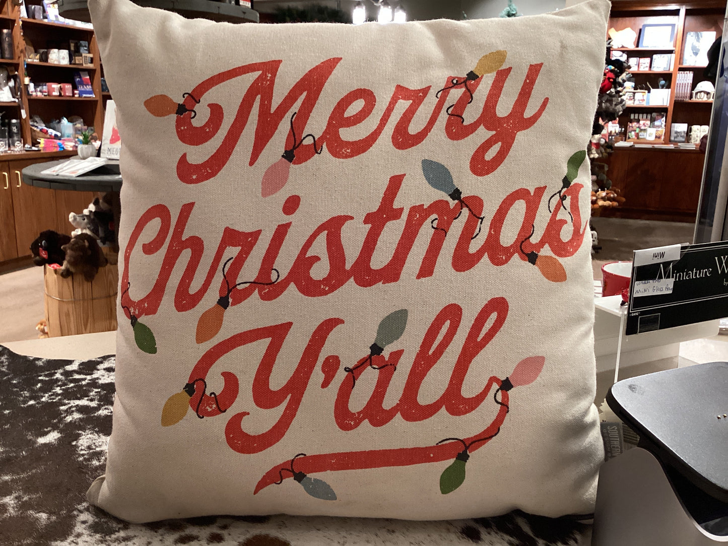 Merry Christmas Y'all Pillow-T12208
