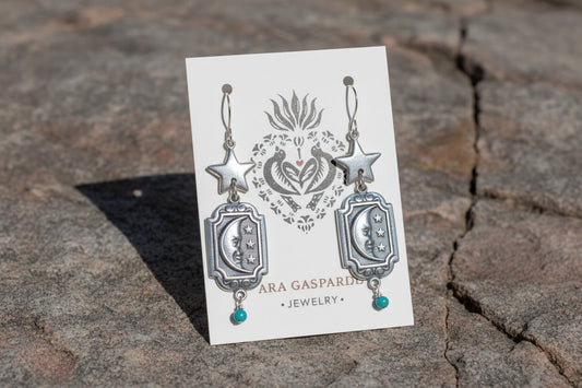 Moon & Star Earrings