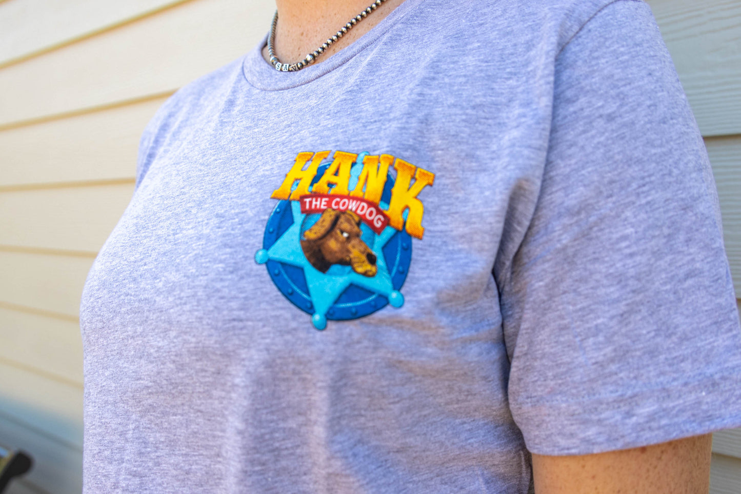Hank Security Badge T-Shirt Adult - Heather Grey