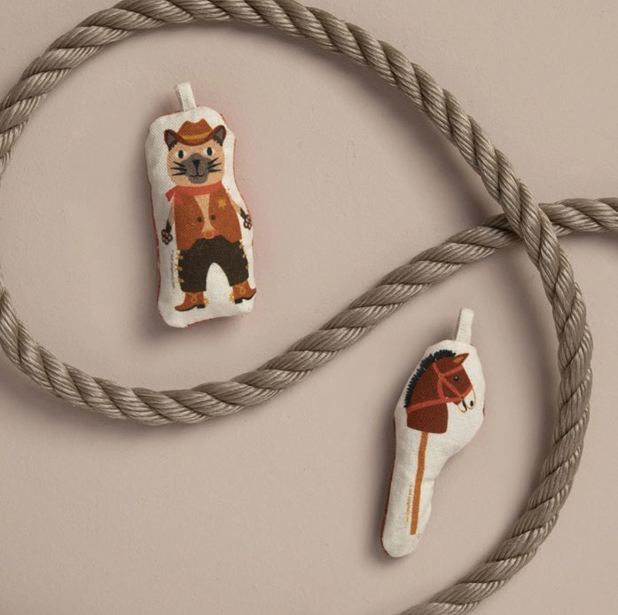 Go Kitty Go Cat Toy Set - Cowboy & Horse