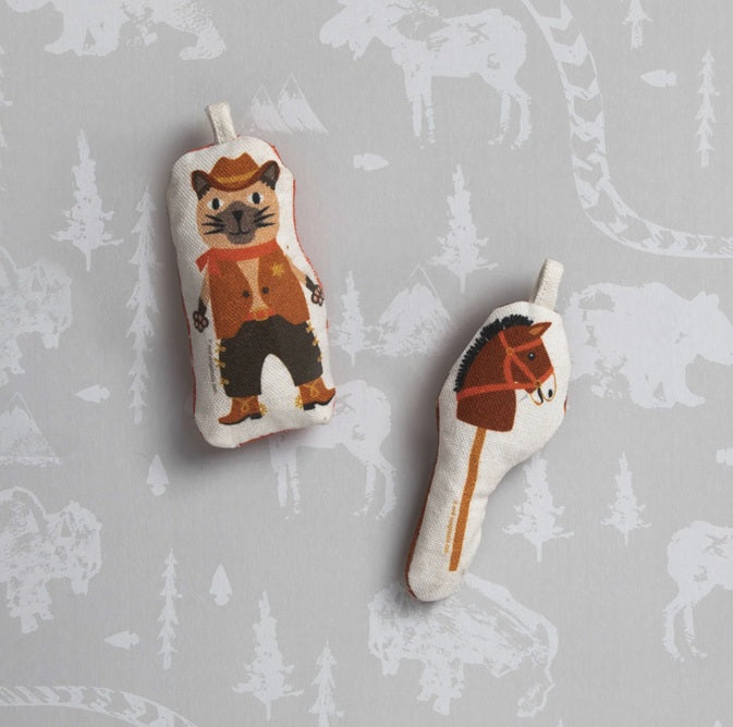 Go Kitty Go Cat Toy Set - Cowboy & Horse
