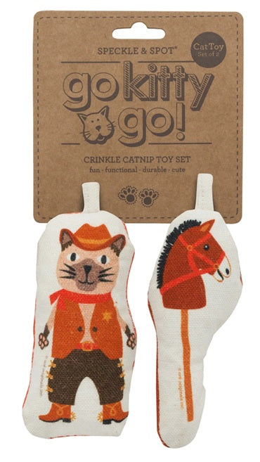 Go Kitty Go Cat Toy Set - Cowboy & Horse