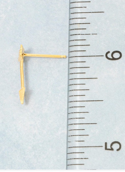 Gold Dipped Dainty Arrow Earrings