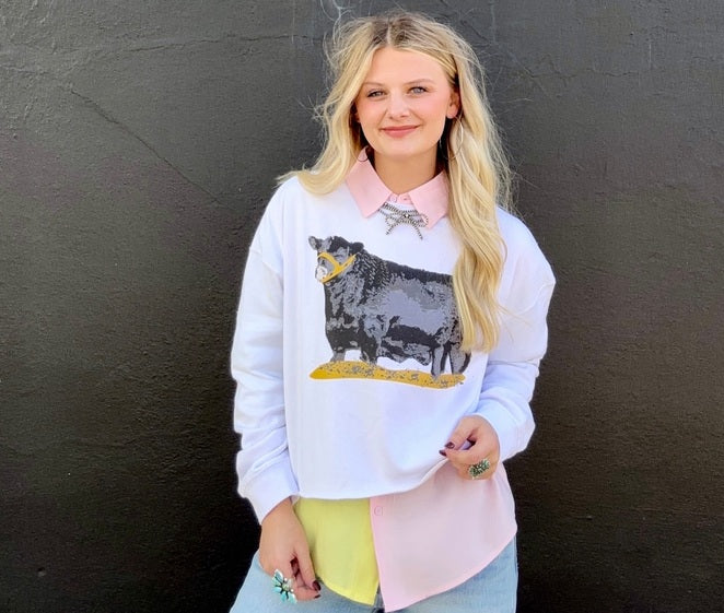 Angus Cropped Sweatshirt