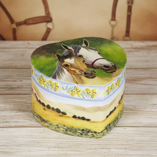 Heart Horse Jewelry Box