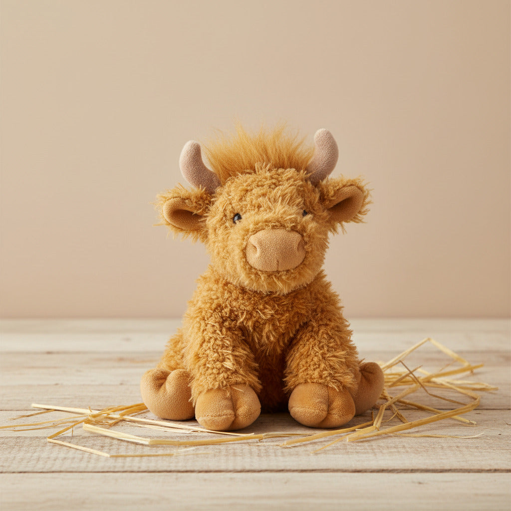 9.5" Hennie Highland Cow Plush