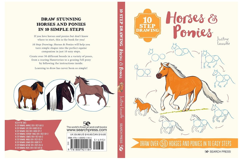10 Step Drawing: Horses & Ponies