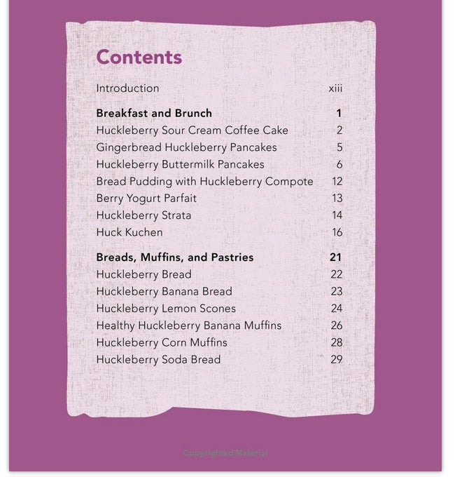 Huckleberry CookBook