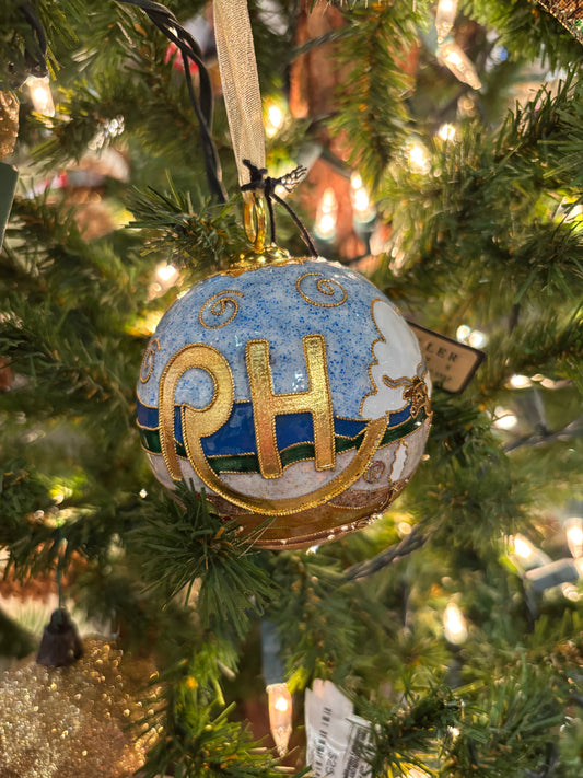 RH Roping Cowboys with Logo Ornament