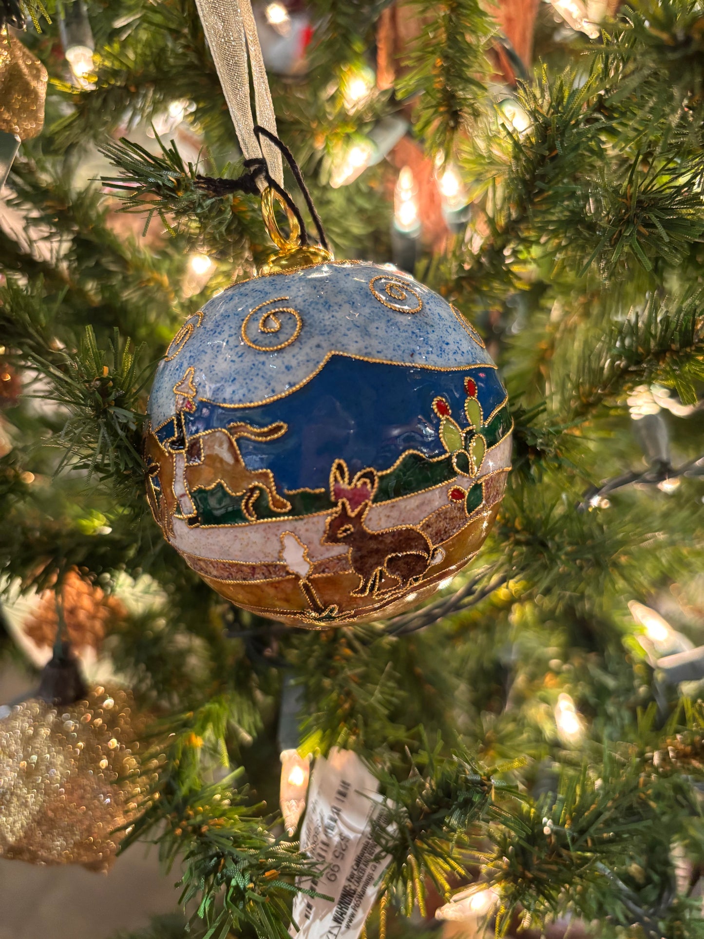 RH Roping Cowboys with Logo Ornament