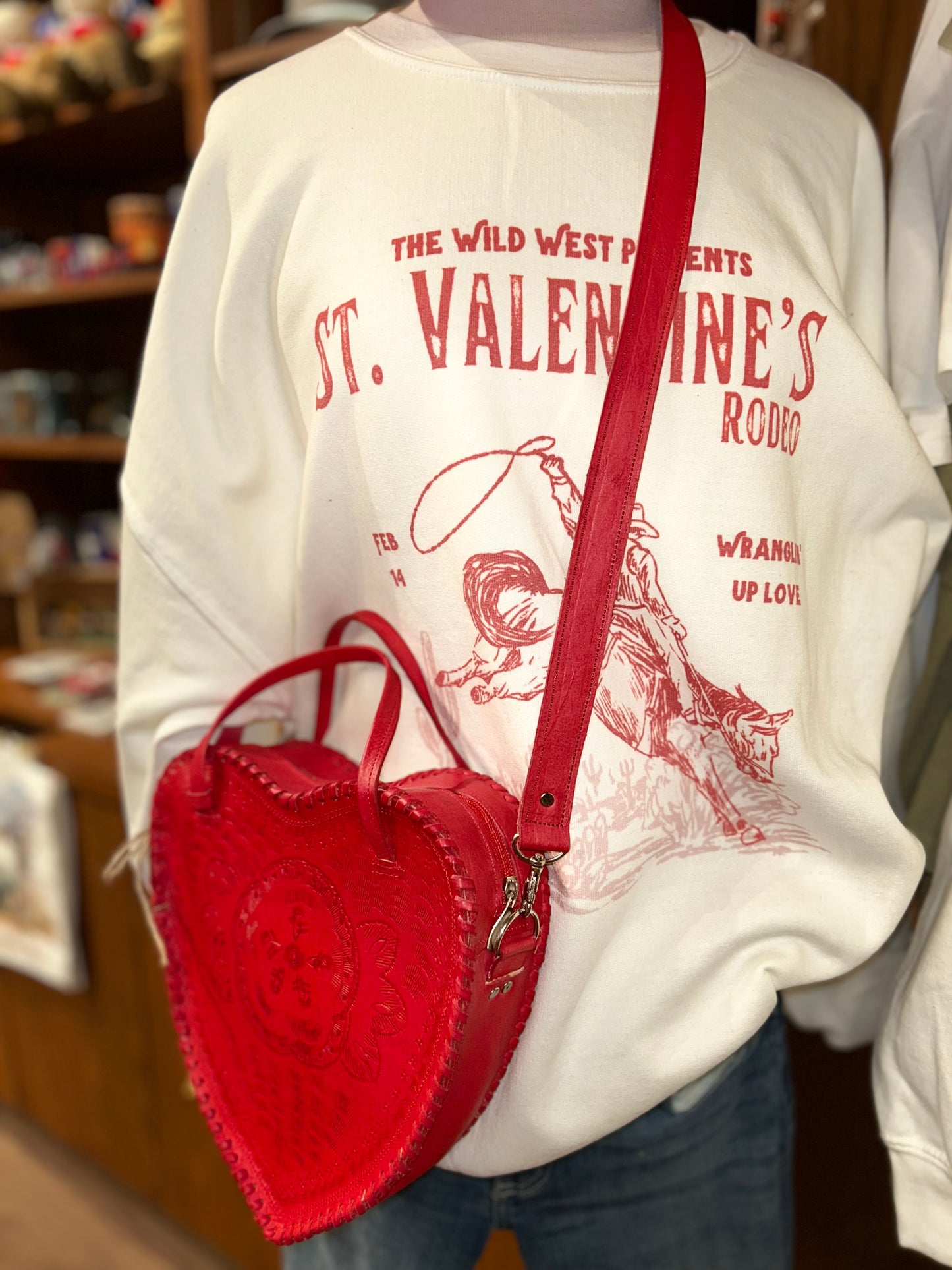 Corazon Leather Purse - Red