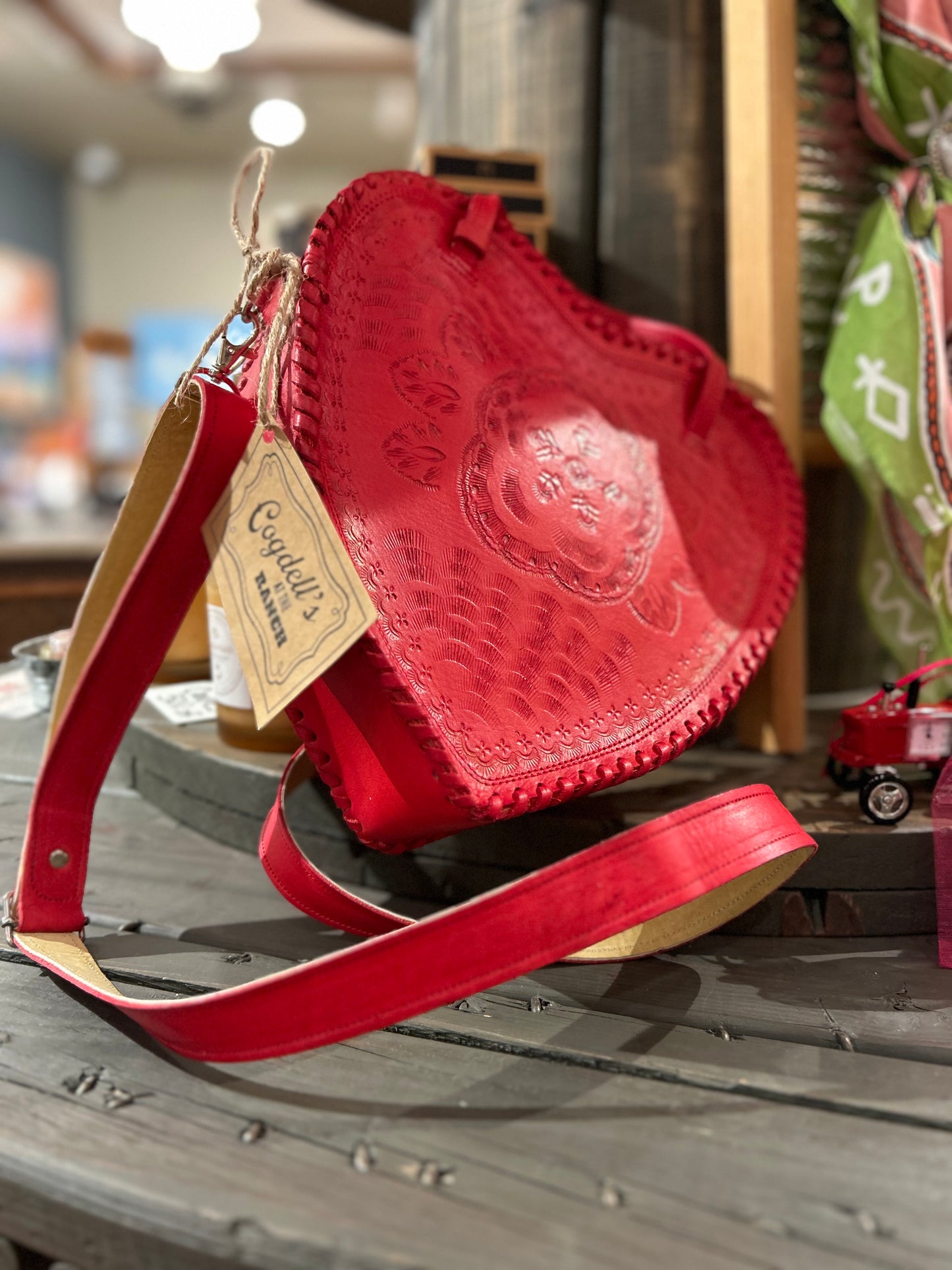 Corazon Leather Purse - Red