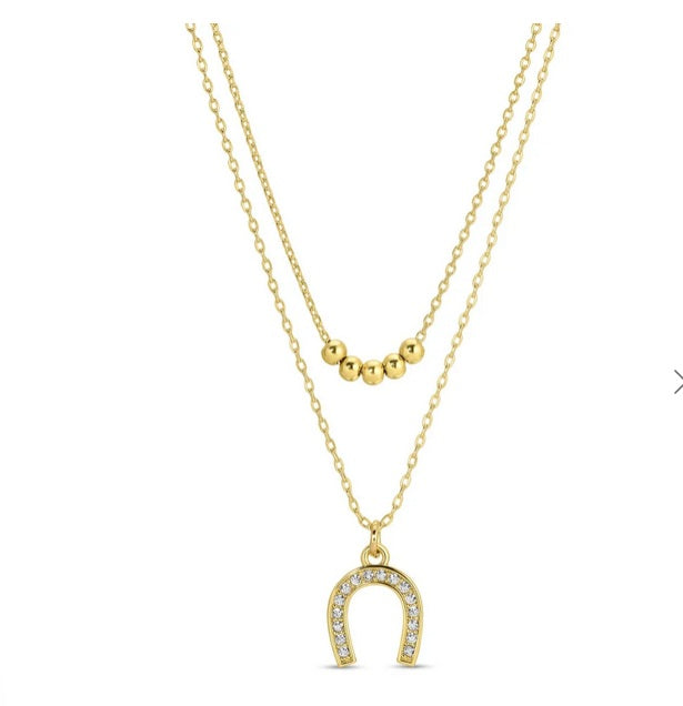 Layered Horseshoe Necklace