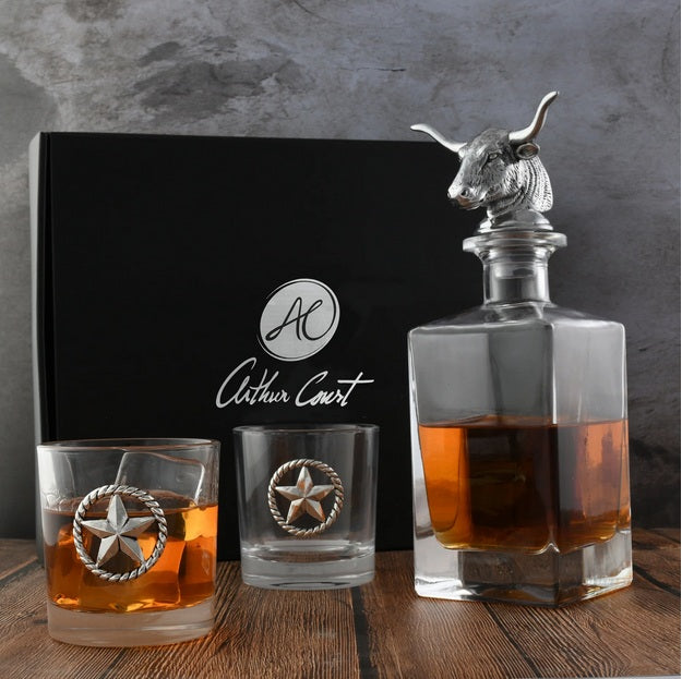 Longhorn Decanter Set
