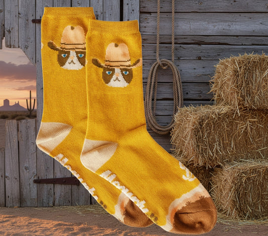 Meowdy Partner Western Socks