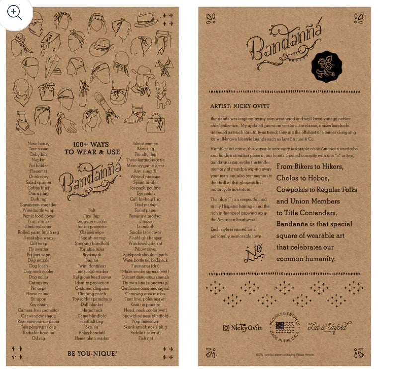 Nicky Ovitt Bandanna