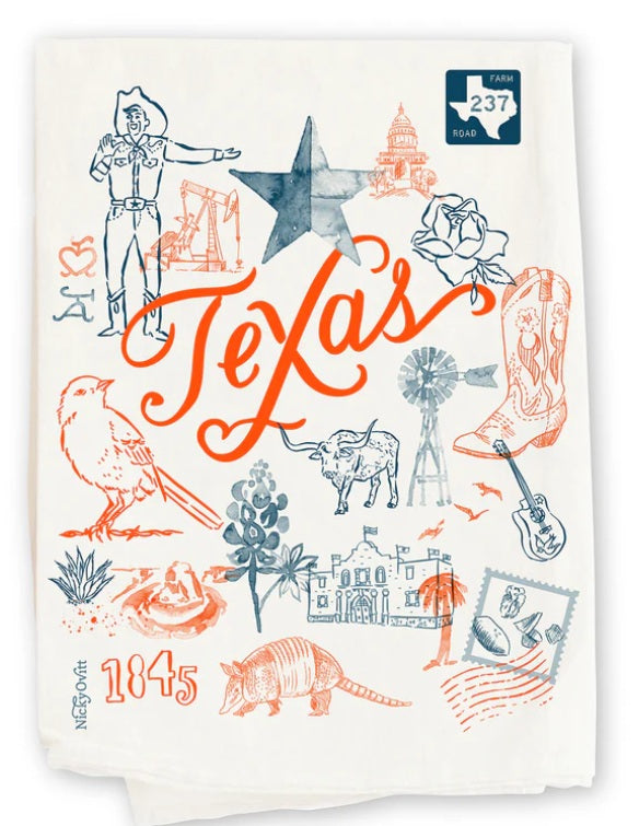 Nicky Ovitt Texas Tea Towel